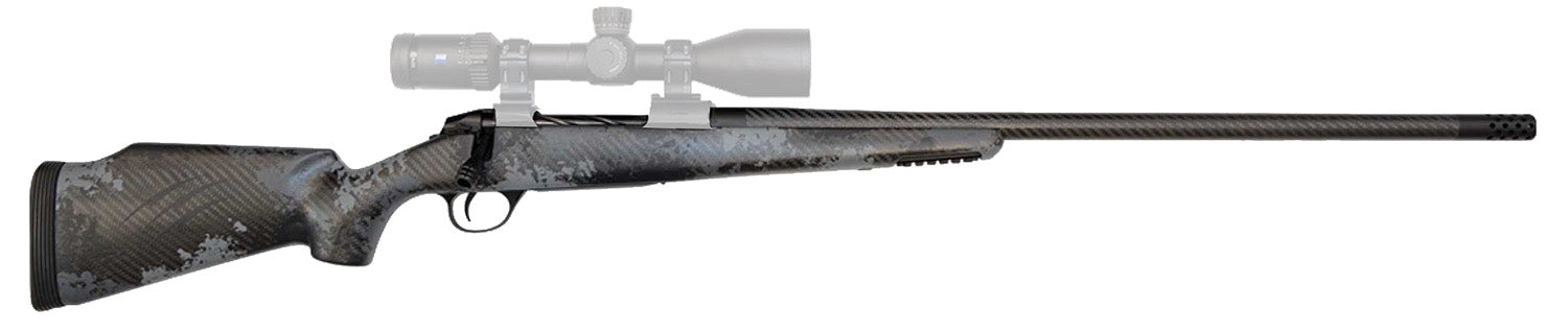 Fierce Firearms FCRG300WIN24TP Carbon Rage Full Size 300 Win Mag 3+1, 24" Carbon Fiber C3 Steel Barrel, Tungsten Gray Cerakote Titanium Receiver, Phantom Camo Fixed Fierce Tech C3 Stock, Right Hand