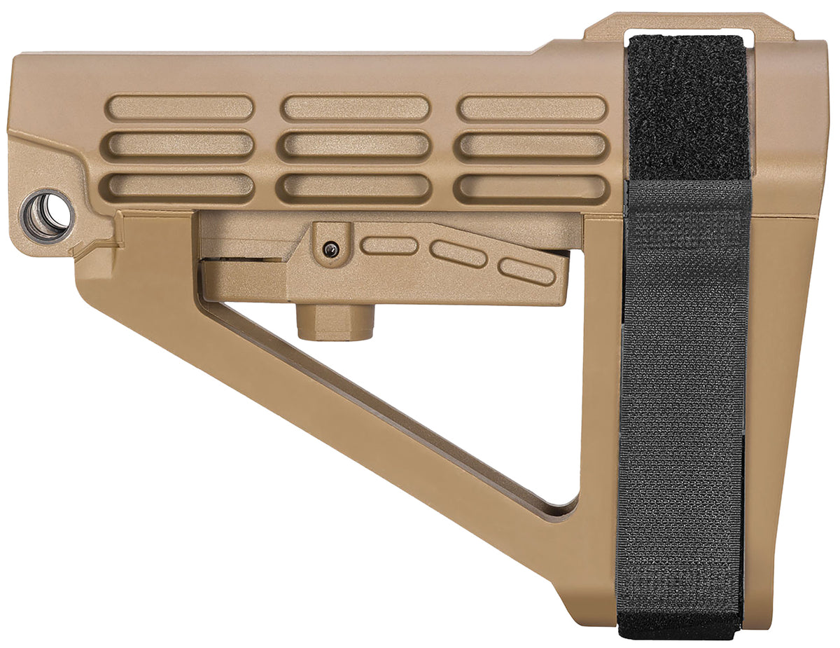 SB Tactical SBA4 X FDE Synthetic 5-Position Adjustable Stabilizing Brace AR-Platform