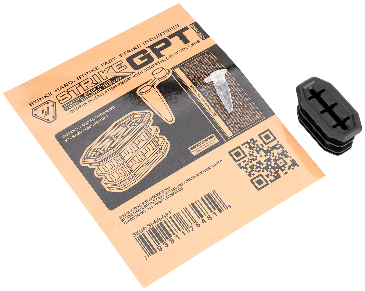 Strike Industries ARGPT Drop-In Pistol Grip Tool Holder Insert with Small Reservoir Black