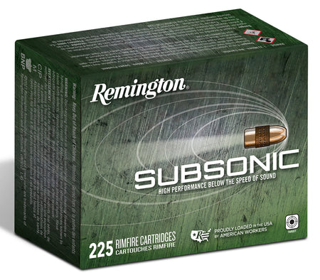 Remington Subsonic Hollow Point 40 Grain .22 Long Rifle 1050 fps 047700483603