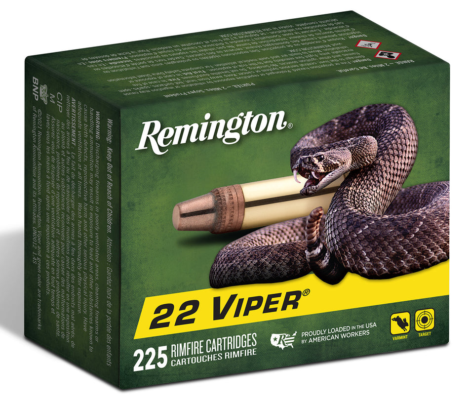 Remington Viper Truncated Cone Solid 36 Grain .22 Long Rifle 1410 fps 047700483504