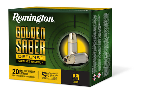 Remington Golden Saber Brass Jacket Hollow Point 180 Grain .40 S&W 785 fps 047700489803