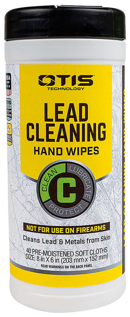 Otis FG40CLRW Lead Removal Hand Wipes 40-Count Canister for Shooters
