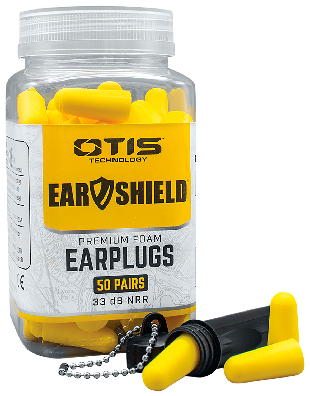 Otis Ear Shield 33 dB Premium Foam Earplugs In-the-Ear Yellow 50-Count