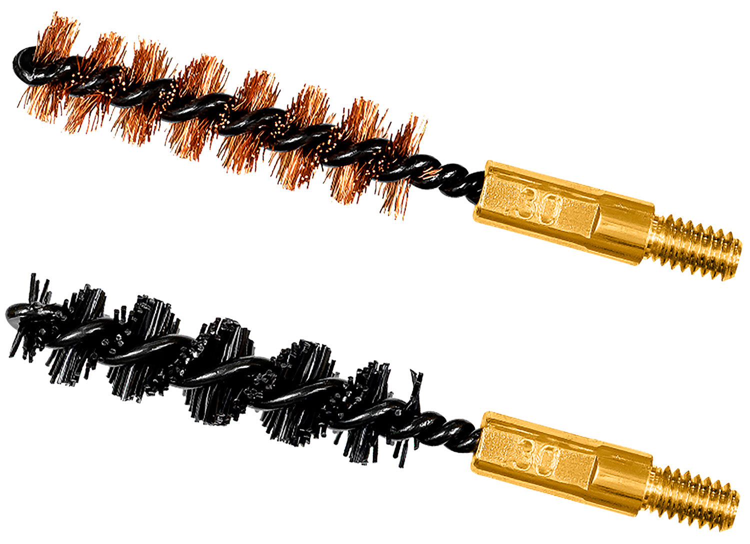 Otis FG330NB Bore Brush Combo 7.62mm/30-06/308/30-30/300 Cal 8-32" Thread 2" Long One Bronze One Nylon