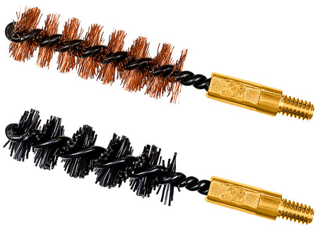 Otis FG338NB Bore Brush Combo 9mm/38 Spl/380/375 Cal 8-32" Thread 2" Long One Bronze One Nylon