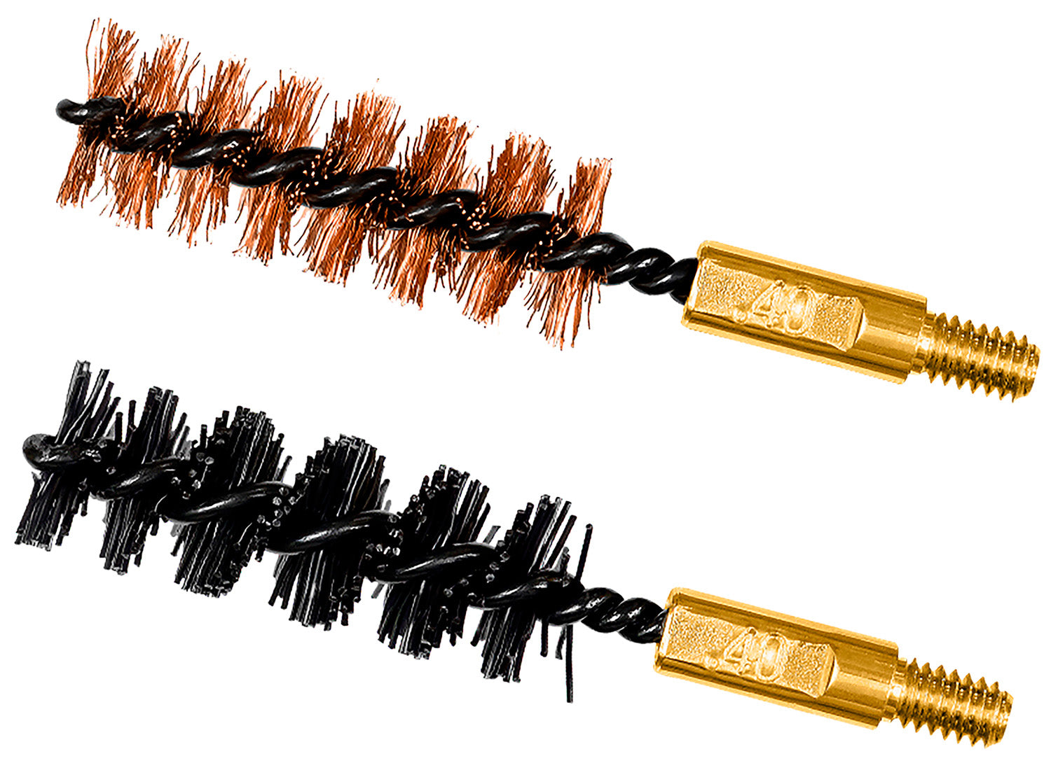 Otis FG341NB Bore Brush Combo 10mm/40 Cal 8-32" Thread 2" Long One Bronze One Nylon