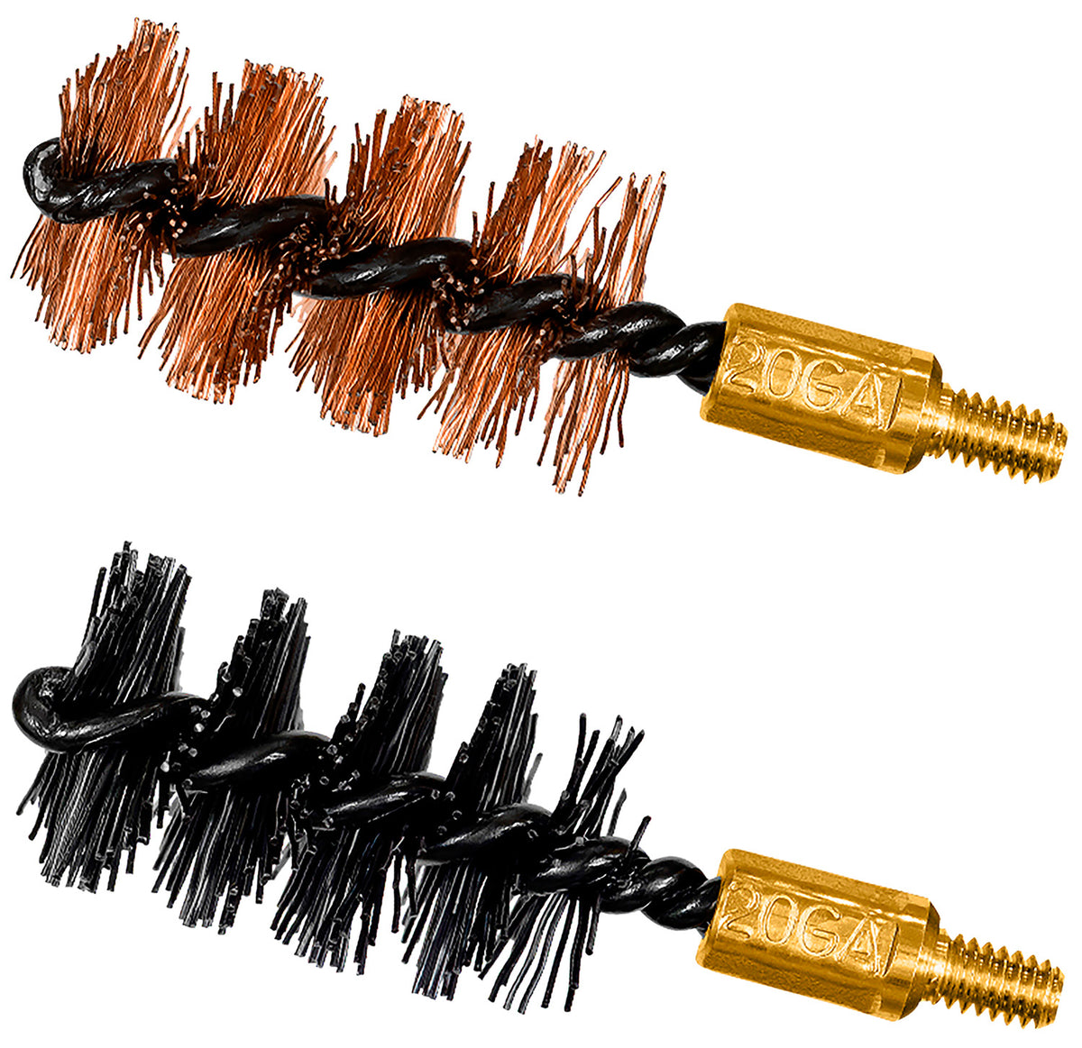 Otis FG520NB Bore Brush Combo 20 Gauge Shotgun 2" Long One Bronze One Nylon
