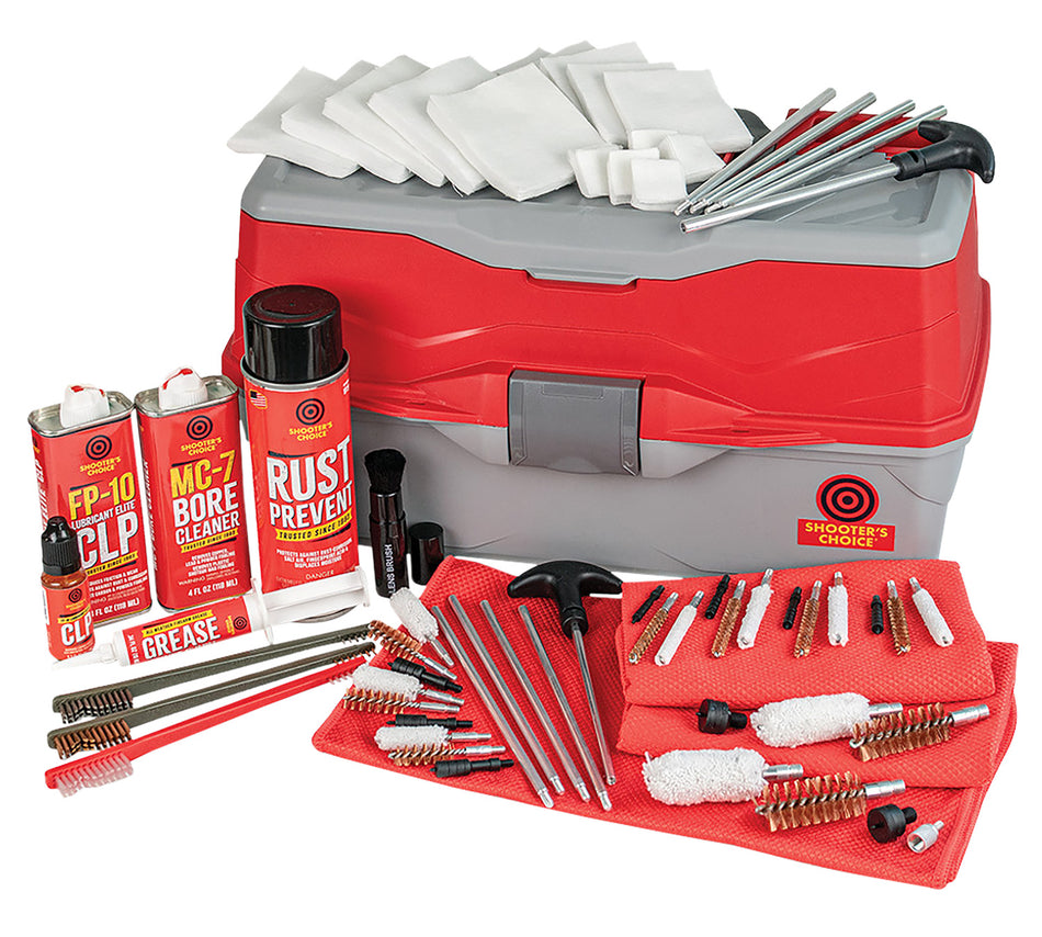 Shooters Choice 900MC Bullseye Box Gun Cleaning Kit Universal Multi-Caliber/Gauge