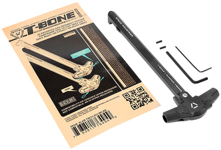 Strike Industries AR-15 .223/5.56 T-Bone Charging Handle Black Polymer with 7000 Series Aluminum Shaft