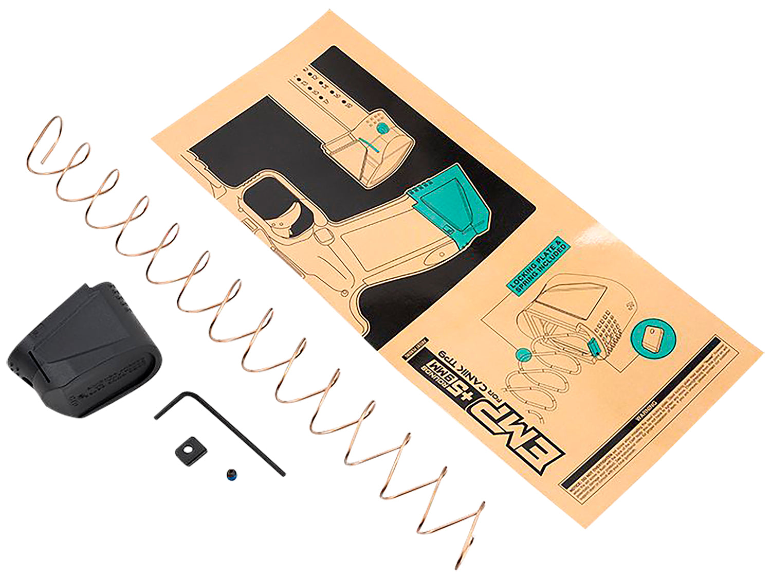 Strike Industries Extended Magazine Plate +5rd for Most Canik TP9 Models, Black Polymer