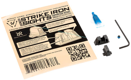 Strike Industries P320SIGHTSSH Sig P320 Suppressor Height Steel Iron Sight Set