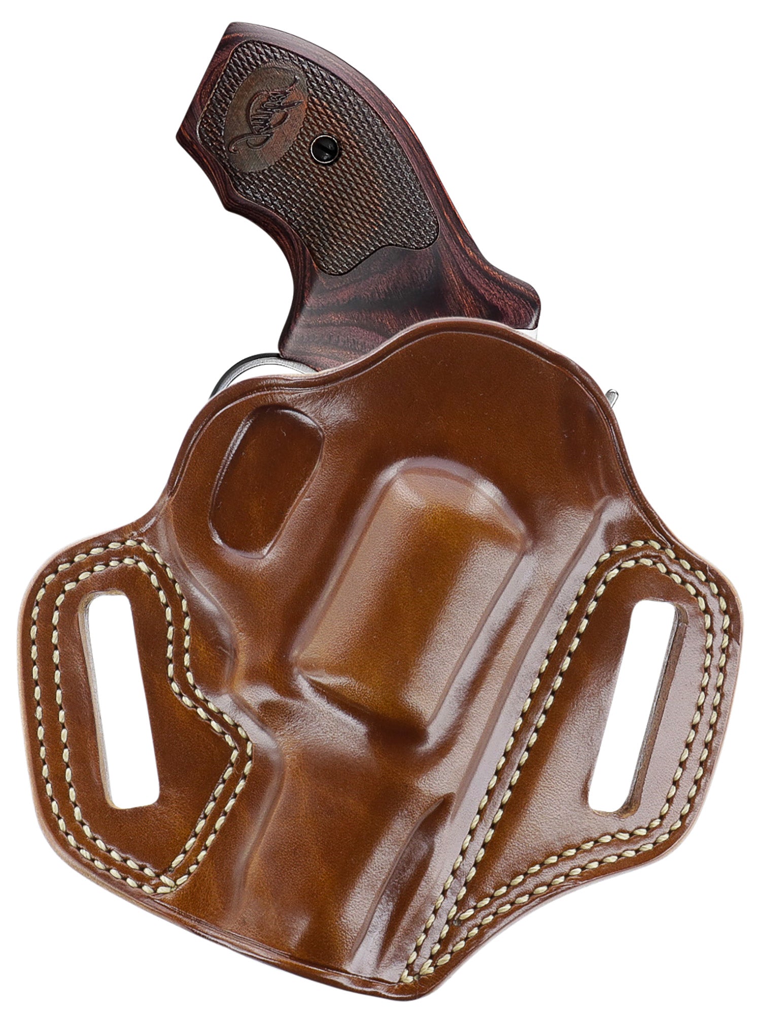 Galco CM312 Combat Master OWB Tan Leather Holster Fits Kimber K6S 2" Barrel Right Hand