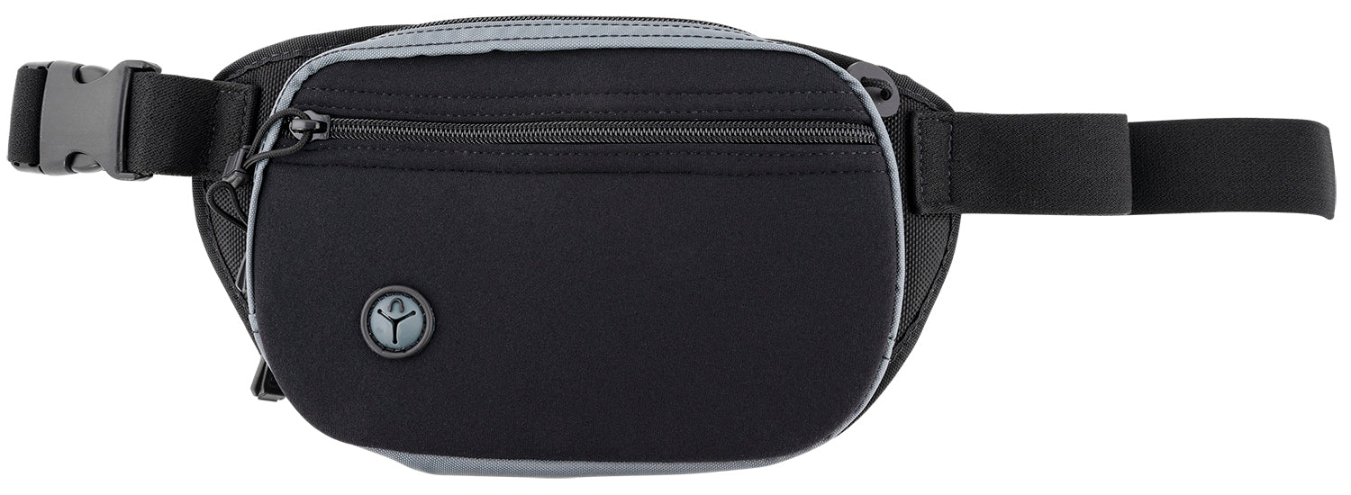 Galco FTPRGBC FasTrax PAC Compact Waistpack Black Gray Neoprene Holster for Compact Pistols Ambidextrous