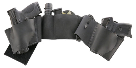 Galco UWBKXL2 UnderWraps 2.0 Black XL Leather Nylon Concealed Carry Belly Band