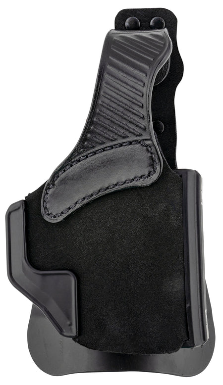 Galco W2800RB Wraith 2.0 OWB Black Leather Paddle Mount Holster Compatible with Glock 43X Taurus GX4 Springfield Hellcat Right Hand