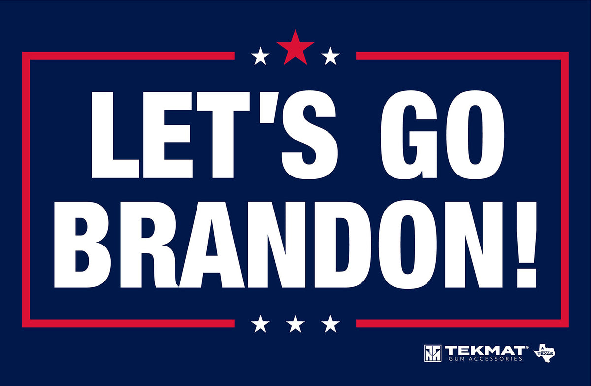 TekMat Let's Go Brandon Padded Gun Cleaning Mat Red/White/Blue 11"x17"