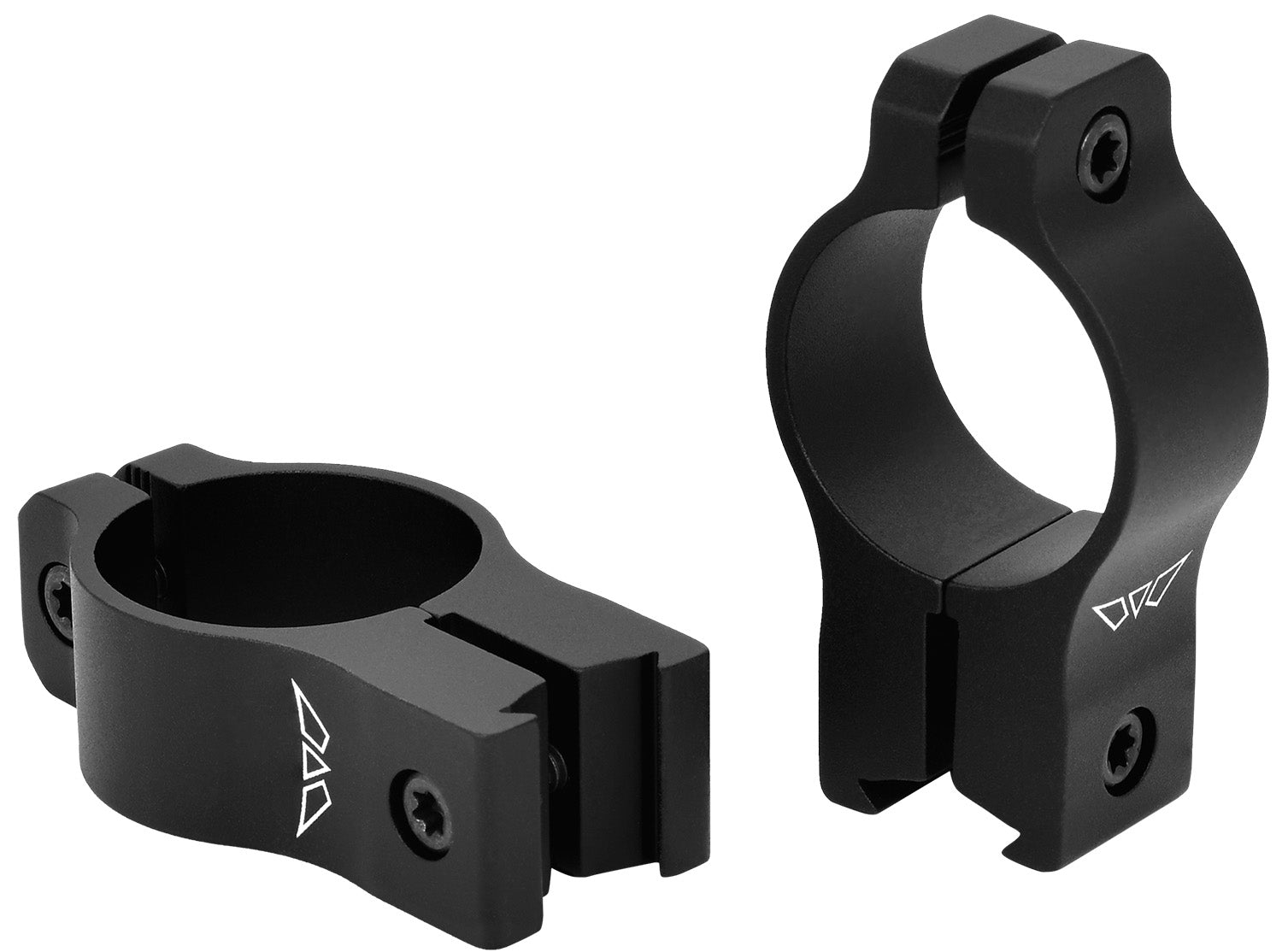 Warne Vapor V422M Matte Black 1" High Rimfire Rings 3/8 Dovetail 0 MOA