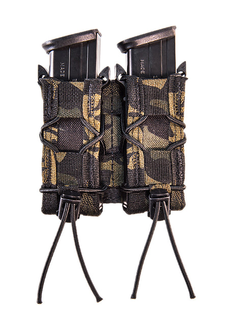 HSGI TACO Double Pistol Magazine Pouch MultiCam Black Nylon MOLLE Mount