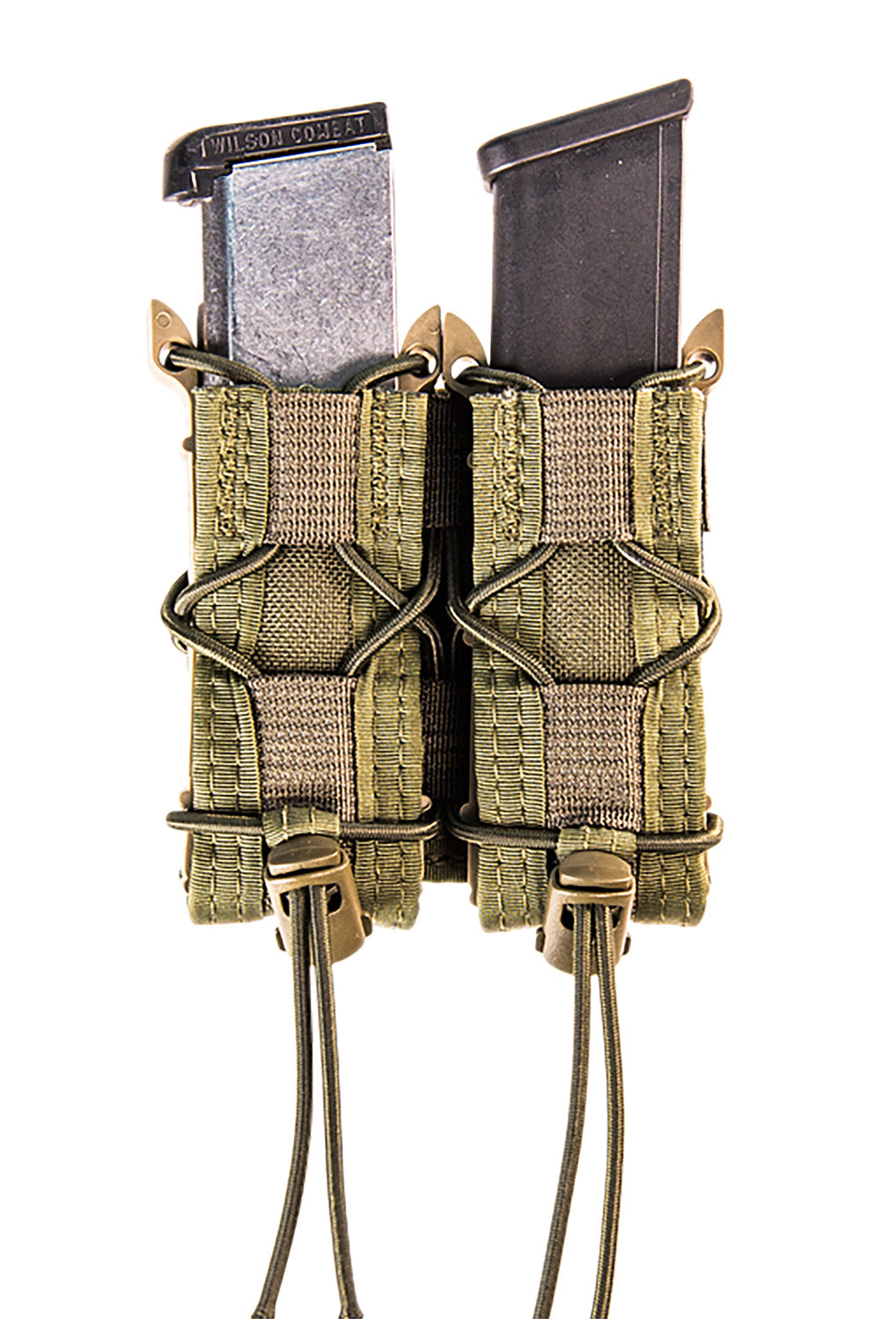 HSGI TACO Double Mag Pouch OD Green Nylon MOLLE Compatible Pistol Magazines