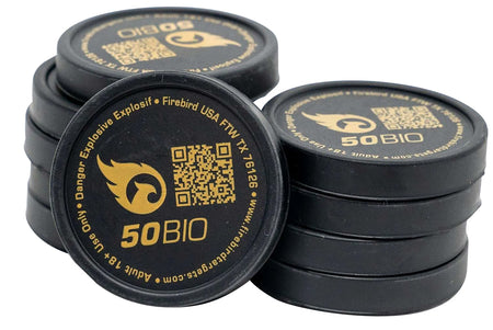 Firebird USA 50BIO Self-Contained Pyrotechnic Reactive Target, 50mm, 10-Count
