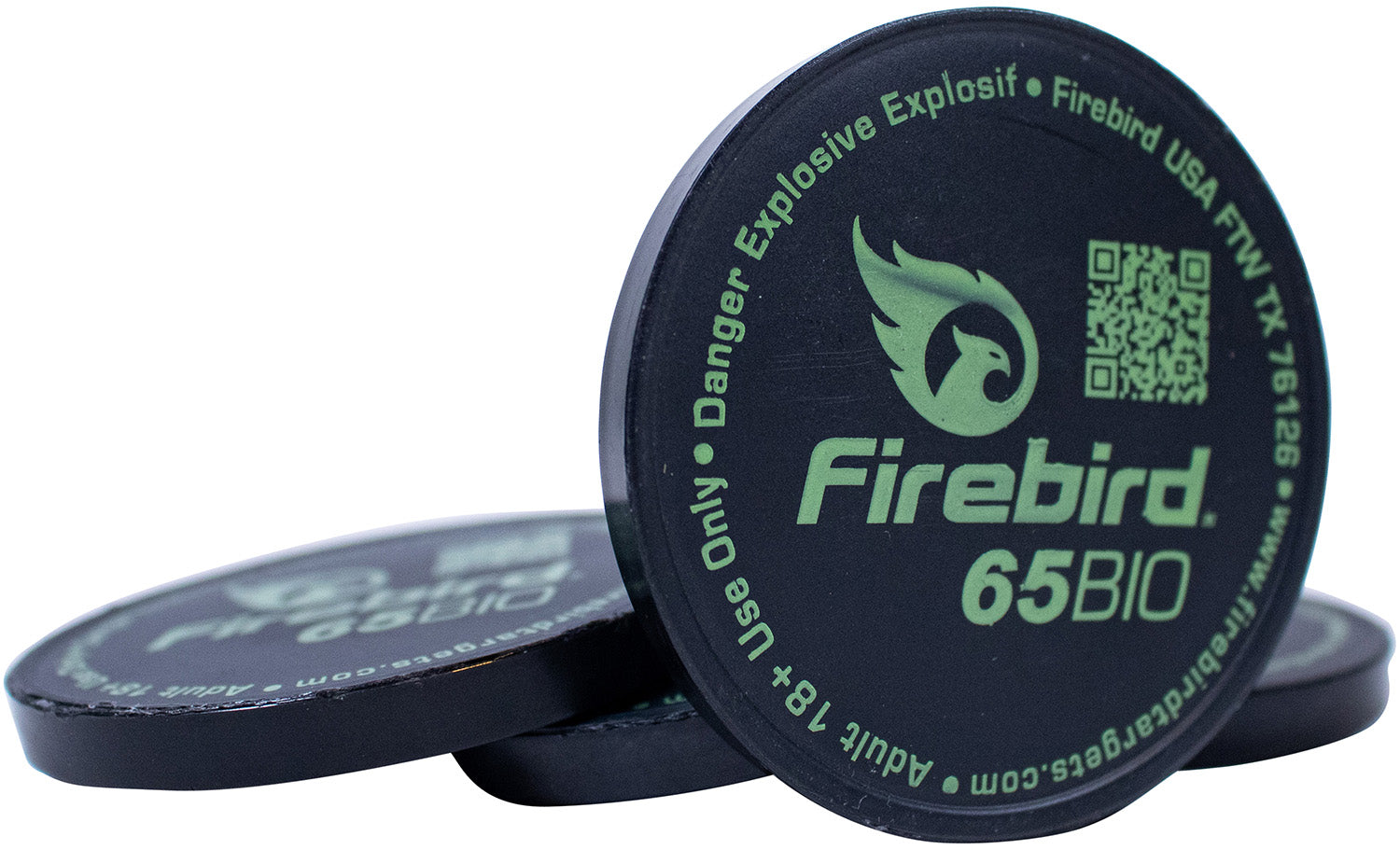 Firebird USA 65BIO Pyrotechnic Reactive Bio Target, 65mm, 10-Count Pack