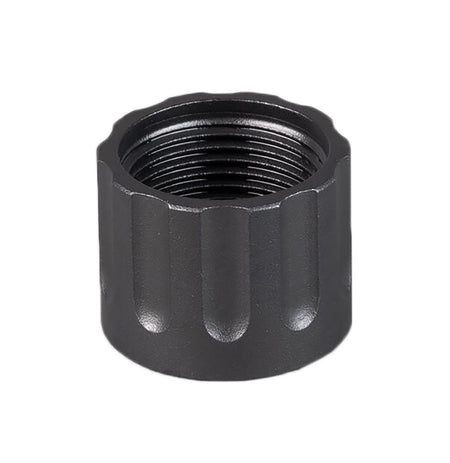 SilencerCo AC6 Black Oxide Delta Barrel Thread Protector Stainless Steel 1/2-28