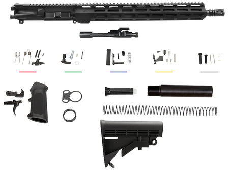 Aim Sports AR5CUB5 5.56x45mm NATO 16" AR-15 Complete Lower Parts Build Kit Black Anodized