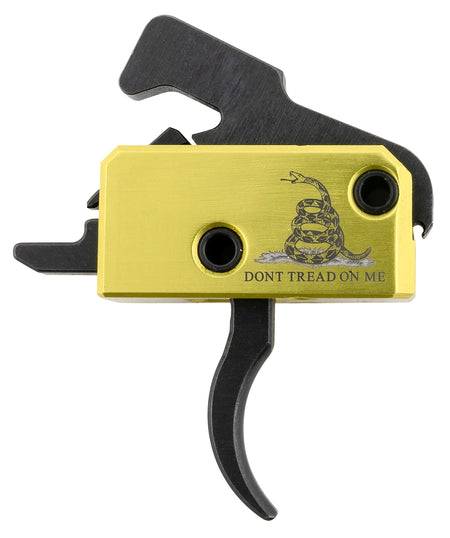 Rise Armament RA140DTOM Don't Tread on Me AR Trigger Assembly Single-Stage Curved 3.50 lb Draw DTOM Finish