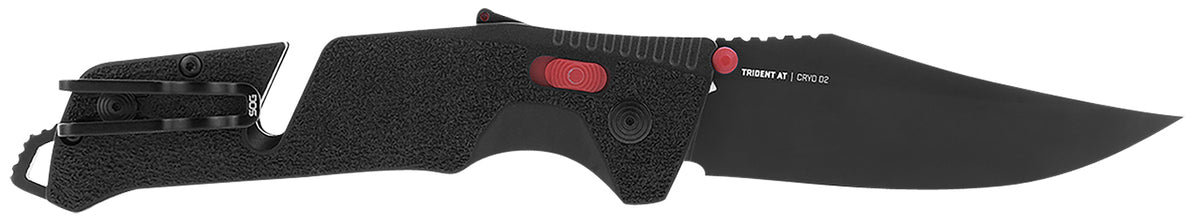 S.O.G Trident AT SOG11120141 Assisted Opening Folding Knife 3.70" D2 Blade GRN Handle Glass Breaker