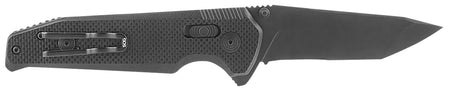 S.O.G Vision XR Tactical Folding Knife 3.36" Part Serrated Tanto Black TiNi CTS XHP Blade Black G10 Handle