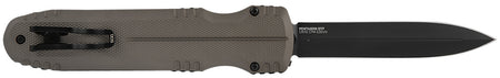 S.O.G Pentagon OTF 3.79" Automatic Spear Point Plain TiNi CRYO S35VN Blade Flat Dark Earth Anodized Aluminum Handle