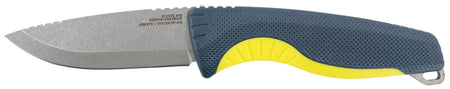 S.O.G Aegis FX 3.70" Fixed Blade Drop Point Stonewashed Stainless Steel, Indigo w/Acid Accents Handle and Sheath