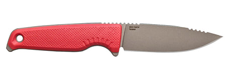 S.O.G Altair FX 3.40" Fixed Clip Point Satin TiCN CPM 154 SS Blade, Red GRN Handle and Sheath