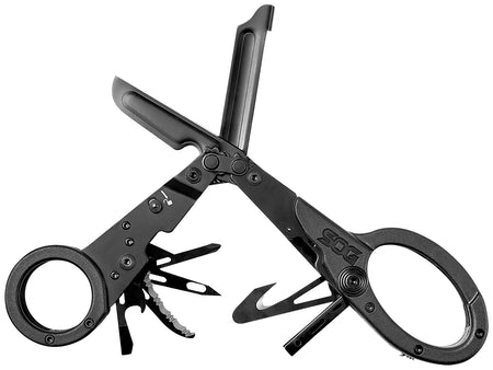 S.O.G ParaShears Black 3Cr13MoV SS Plain Blade 11-Tool First Responder Multi-Tool with Shears