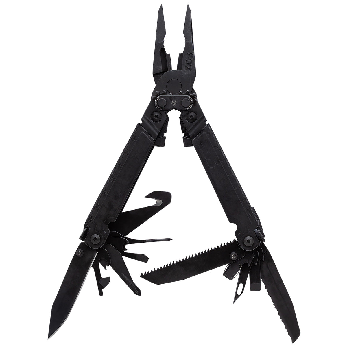 S.O.G PowerAccess Assist MT PA3002CP Black 5Cr15MoV SS 6.82" One-Hand Opening Multi-Tool with Hex Bit Kit