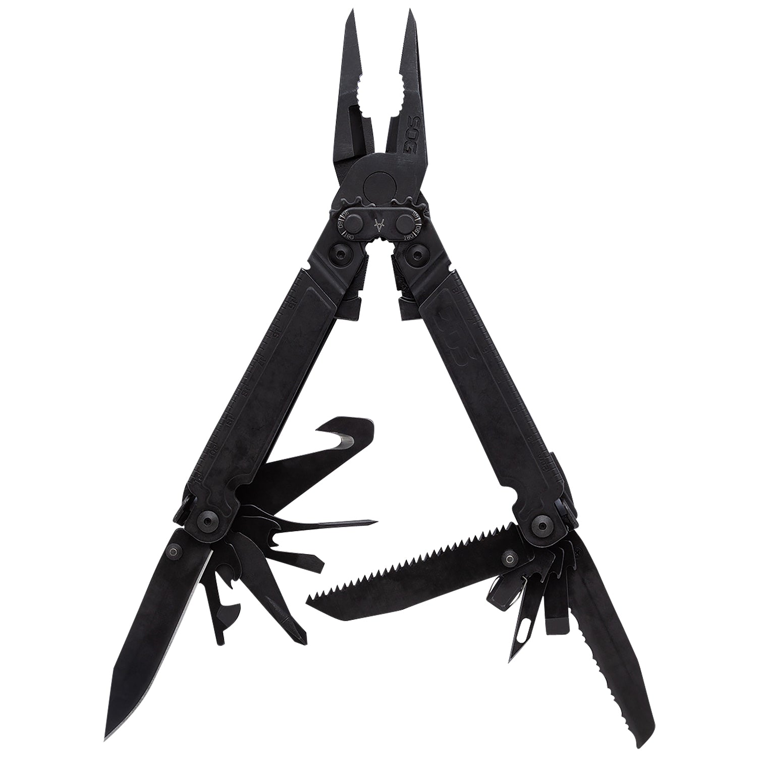 S.O.G PowerAccess Assist MT PA3002CP Black 5Cr15MoV SS 6.82" One-Hand Opening Multi-Tool with Hex Bit Kit