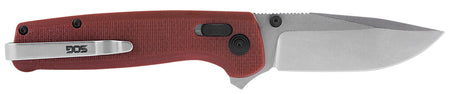 SOG SOGTM1023BX Terminus XR 2.95" Folding EDC Knife D2 Steel Blade Crimson G10 Handle Box Packaging and Belt Clip