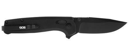 SOG SOGTM1027CP Terminus XR G10 2.95" EDC Folding Knife Black TiNi D2 Blade Black G10 Handle Includes Pocket Clip