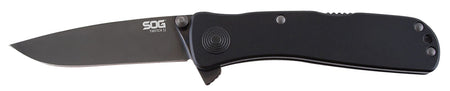SOG SOGTWI12CP Twitch II 2.65" SAT-Assisted Folding Knife Black TiCN AUS-8A Blade Black Anodized Handle and Safety Lock