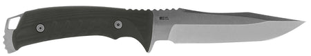 S.O.G Pillar 5" Full Tang Fixed Blade Knife Plain Stonewashed CPM S35VN Blade Black Micarta Handle with Adjustable Sheath