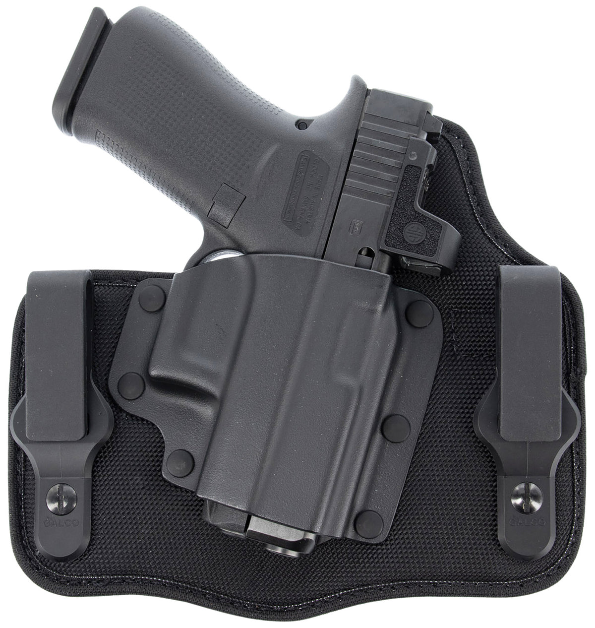 Galco KingTuk Cloud Tuckable IWB Black Kydex/Nylon UniClip Holster Fits Glock 43 43X Springfield Hellcat Pro Right Hand
