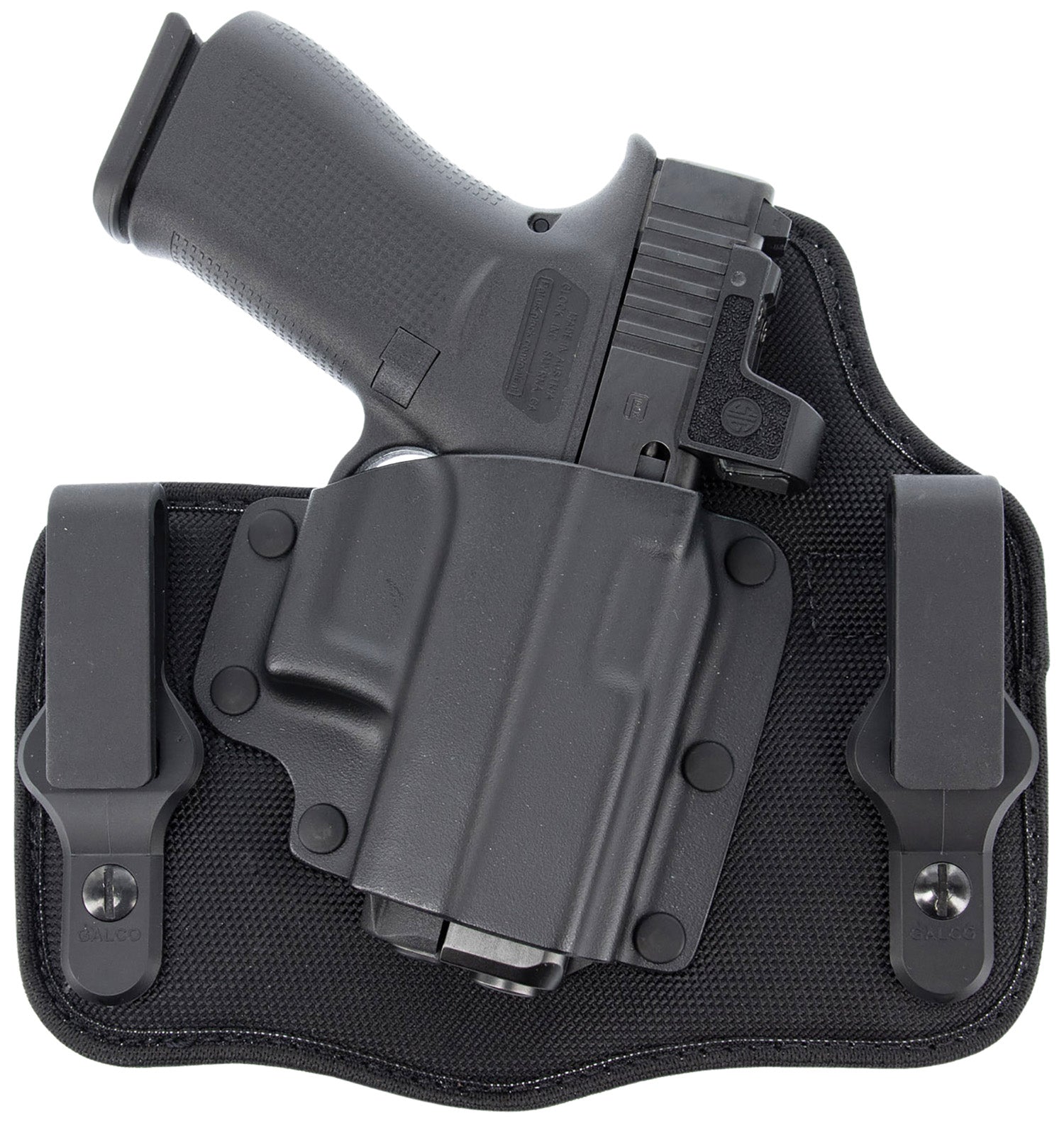 Galco KingTuk Cloud Tuckable IWB Black Kydex/Nylon UniClip Holster Fits Glock 43 43X Springfield Hellcat Pro Right Hand