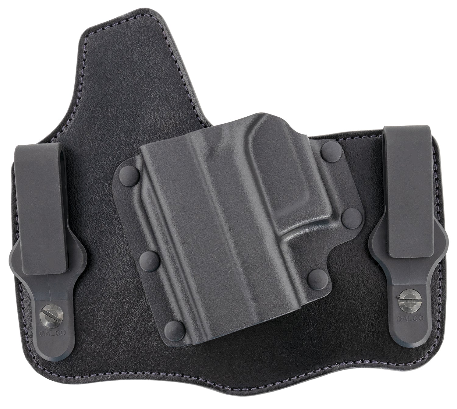 Galco KingTuk Deluxe Inside Waistband Black Kydex/Leather Holster Fits Glock 43 43X Springfield Hellcat Pro Left Hand