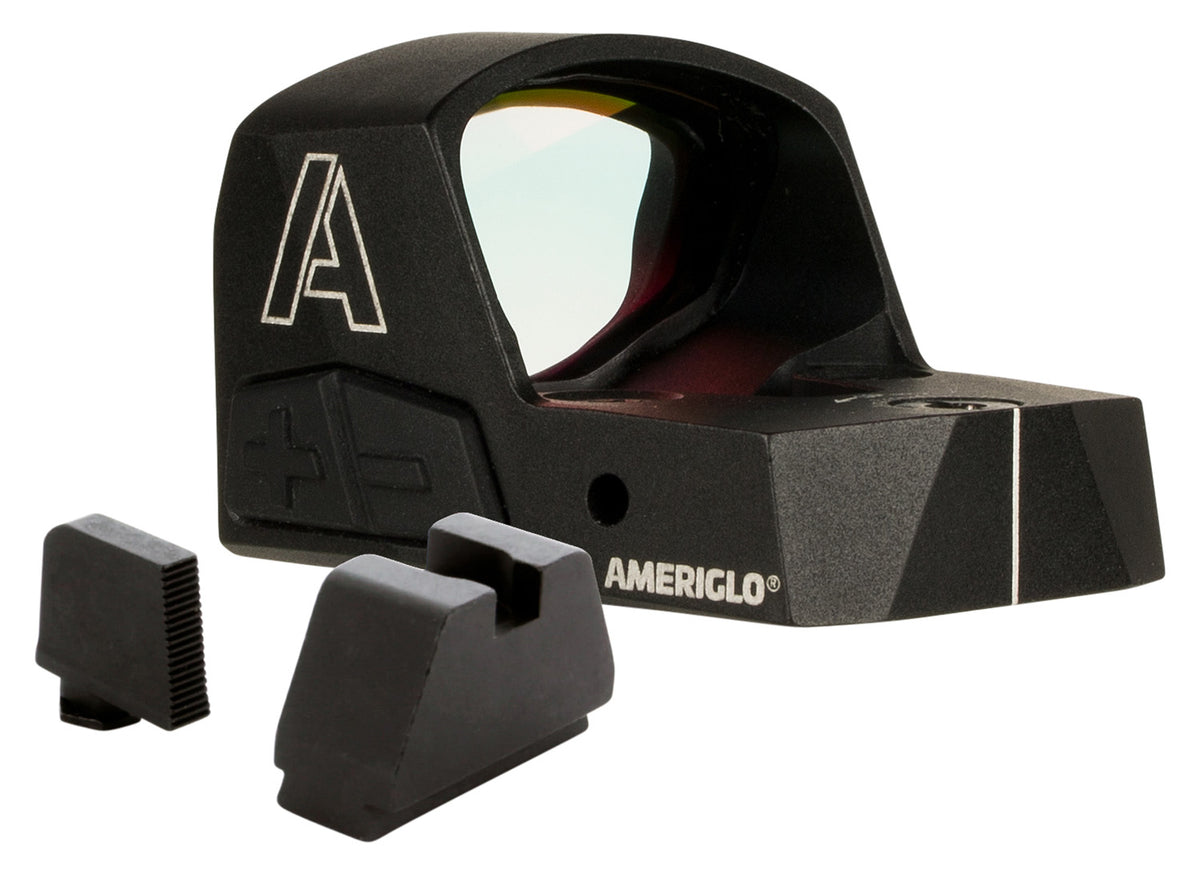 AmeriGlo HVN04 Haven 5 MOA Red Dot Carry Ready Combo Matte Black 1x Optic with Sights