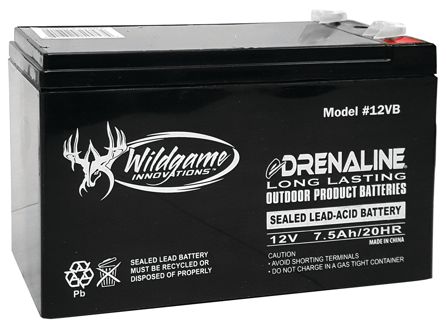Wildgame Innovations WGIWGIBT0011 12.0V Rechargeable Battery Black for Edrenaline Series