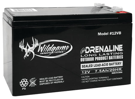 Wildgame Innovations WGIWGIBT0011 12.0V Rechargeable Battery Black for Edrenaline Series