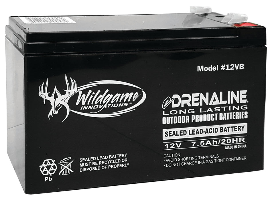 Wildgame Innovations WGIWGIBT0011 12.0V Rechargeable Battery Black for Edrenaline Series