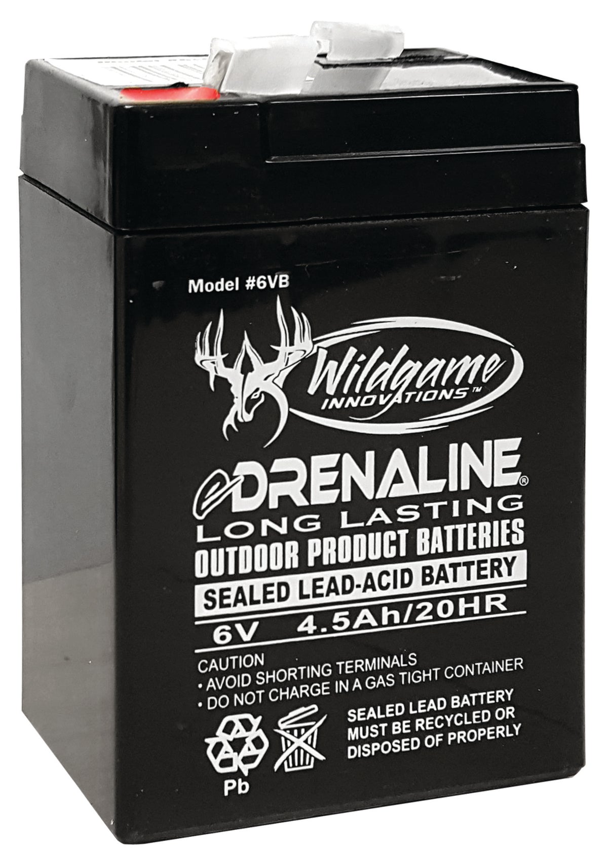 Wildgame Innovations WGIWGIBT0013 6.0V Rechargeable Battery Black 4.5mAh Edrenaline
