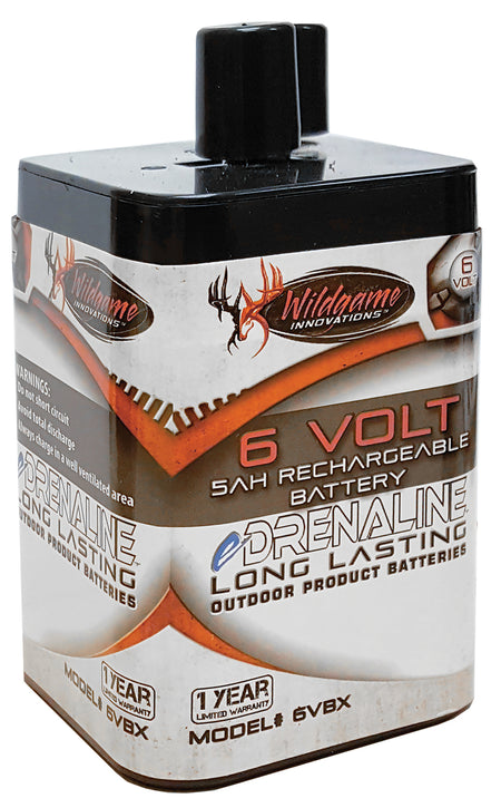 Wildgame Innovations WGIWGIBT0014 6.0V 5mAh Spring Style Battery Black/Tan Rechargeable